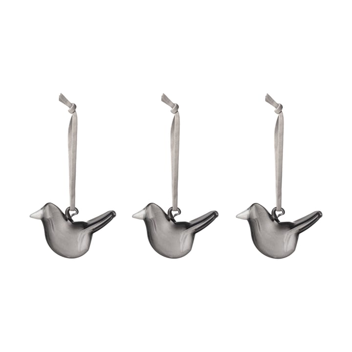 Iittala glass bird 3-pack - Gray - Iittala