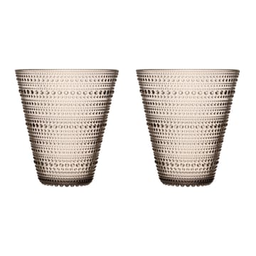 Kastehelmi glass 30 cl 2-pack - linen - Iittala