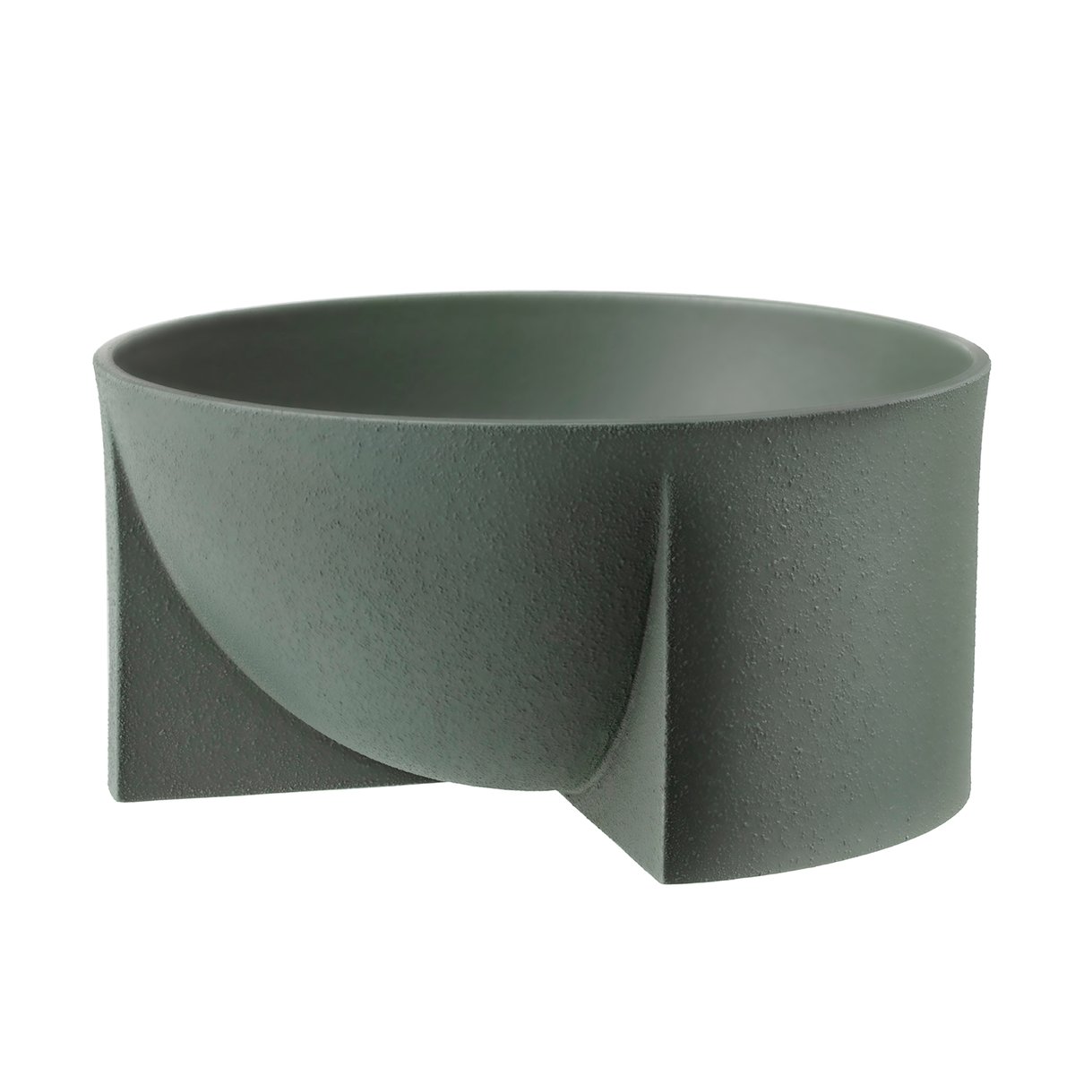 Iittala Kuru ceramic bowl 12x24 cm moss green