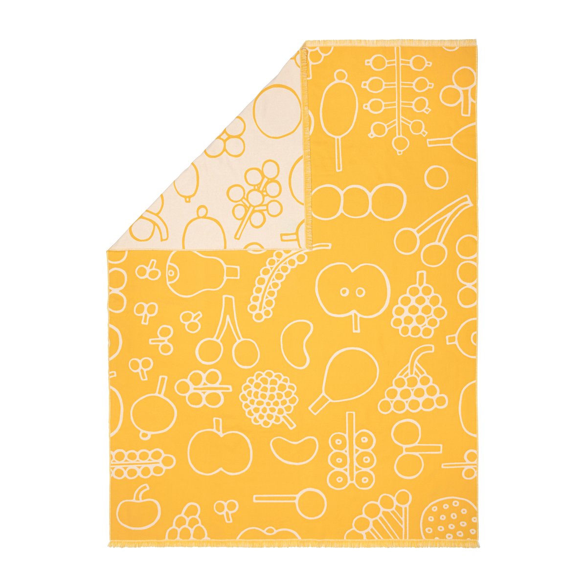 Iittala Oiva Toikka Frutta throw 130x180 cm Yellow