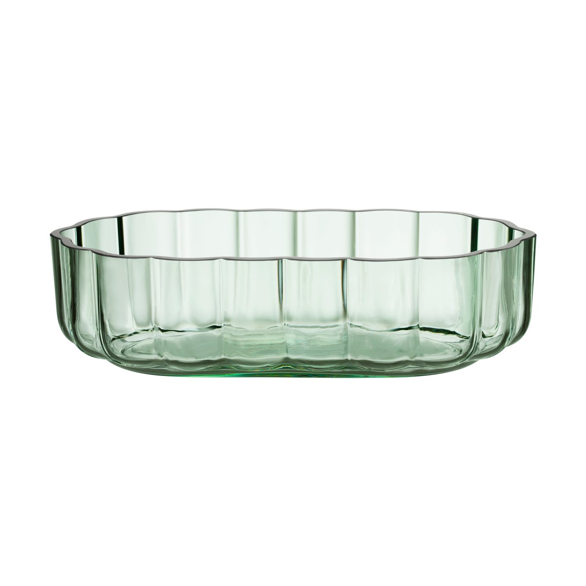 Iittala Play glass bowl low 50 mm Light green