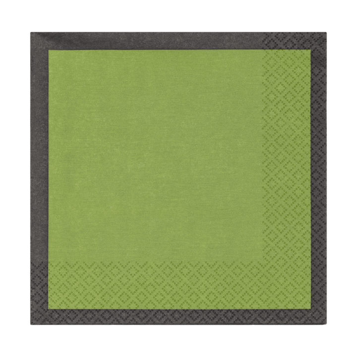 Play paper napkins 33x33 cm 20-pack, Moss green-black Iittala