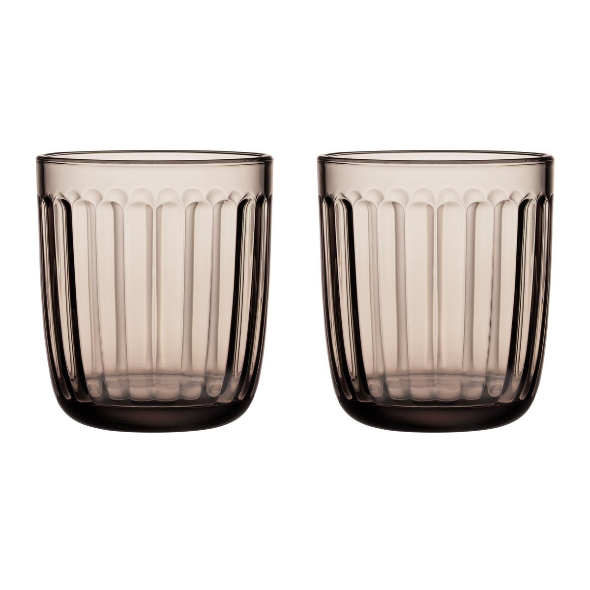 Iittala Raami drinks glass 26 cl 2-pack linen | Scandinavian Design | Drinking glasses & tumblers | Beige