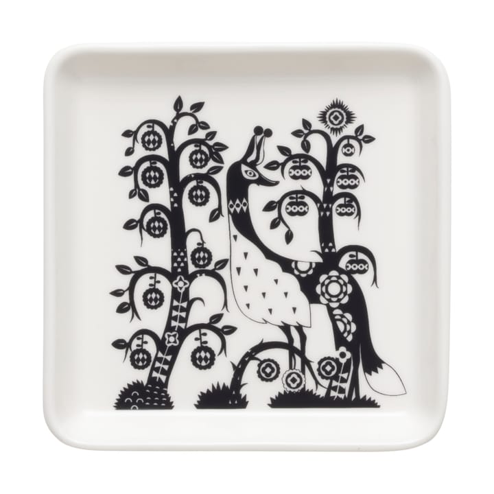 Taika plate 12x12 cm, Black Iittala