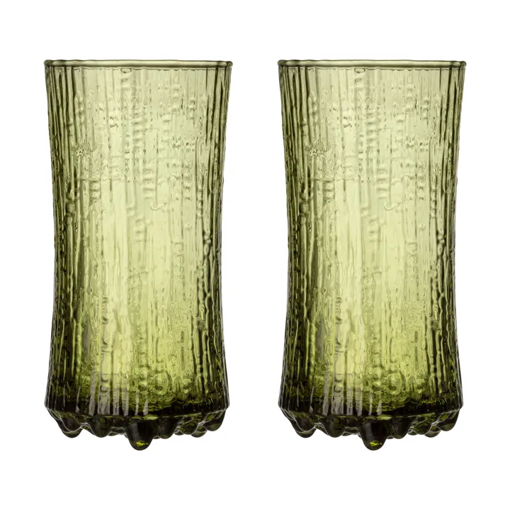 Ultima Thule champagne glass Finnish sand 18 cl 2-pack - Green - Iittala