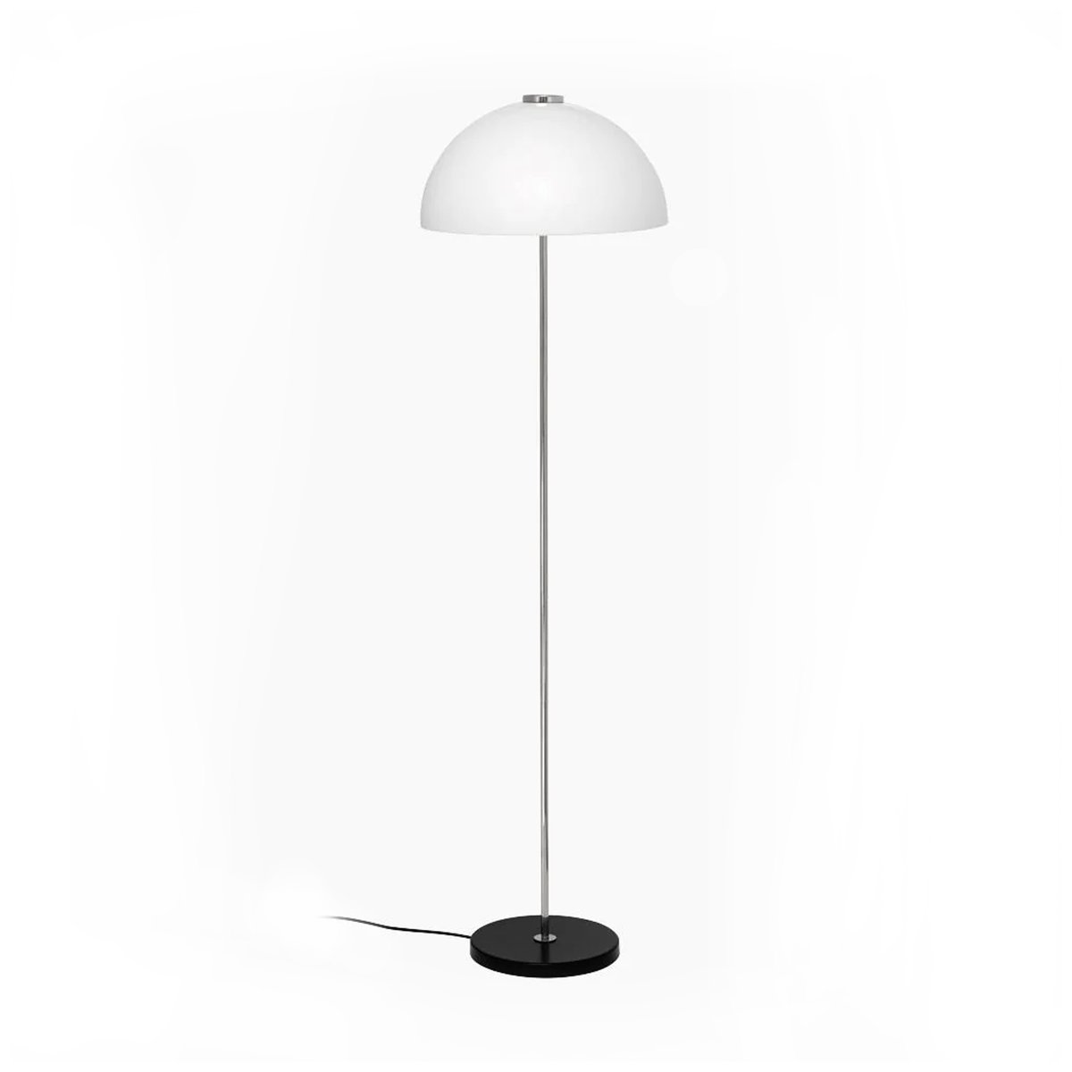 Innolux Kupoli floor lamp Black-metal details-white shade