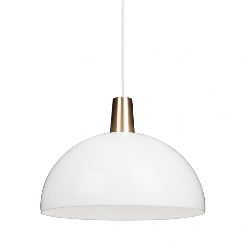 Innolux Kupoli pendant lamp White, brass detail