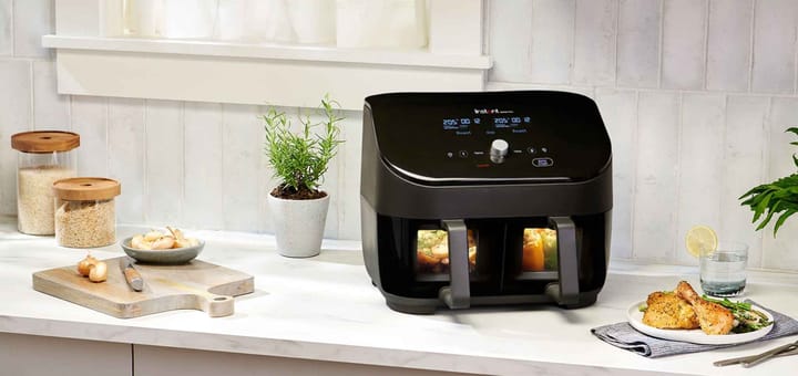 Instant Pot Vortex Plus Dual Airfryer 7.6 L, Black Instant Pot