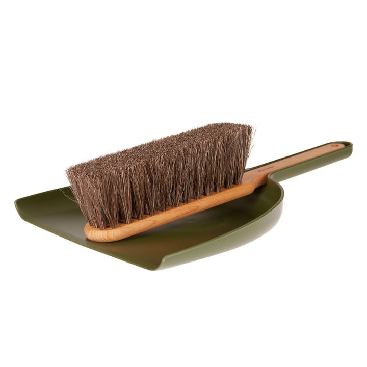 Iris Hantverk broom and dustpan set short - Moss green - Iris Hantverk