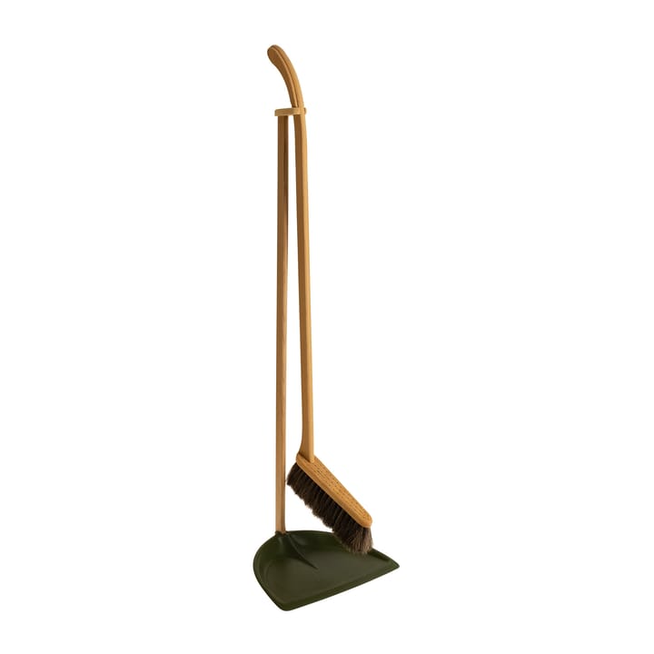 Iris Hantverk dustpan & brush set - Moss green - Iris Hantverk