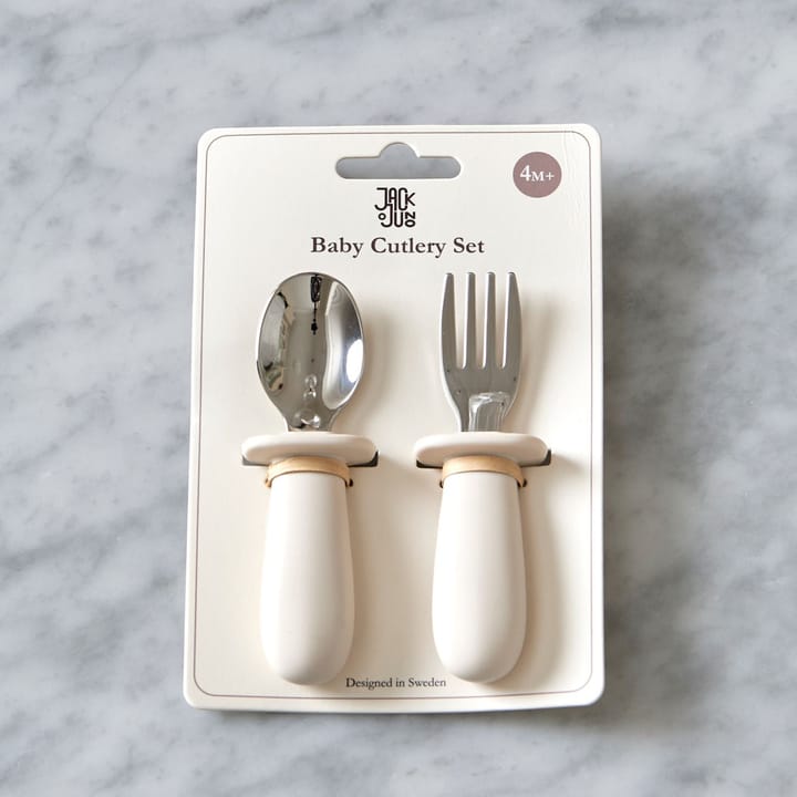 Baby cutlery set 2 pieces - Cream - Jack o Juno