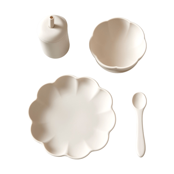 Little Poppy children's dinner set 4 pieces - Cream - Jack o Juno