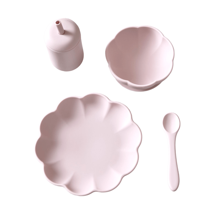 Little Poppy children's dinner set 4 pieces - Light pink - Jack o Juno