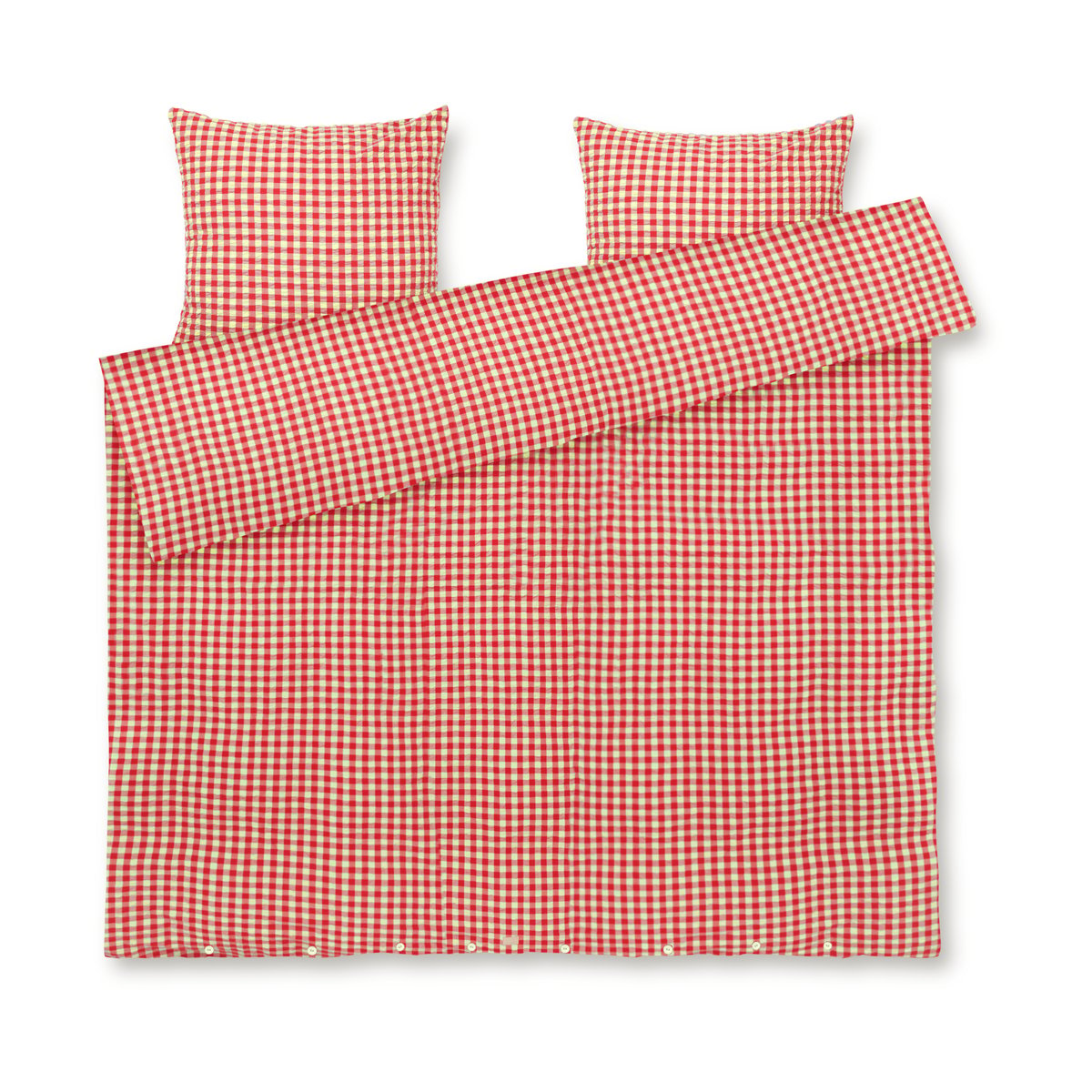 Juna Bæk&Bølge bed set 220x220 cm Red-yellow