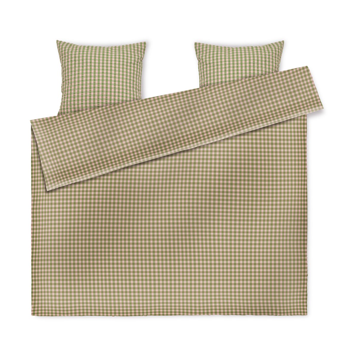 Juna Bæk&Bølge bedding set 200x220 cm Green-light pink