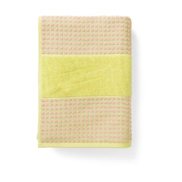 Check towel 50x100 cm - Yellow-pink - Juna