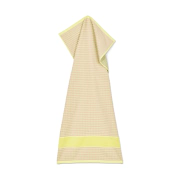 Check towel 50x100 cm - Yellow-pink - Juna