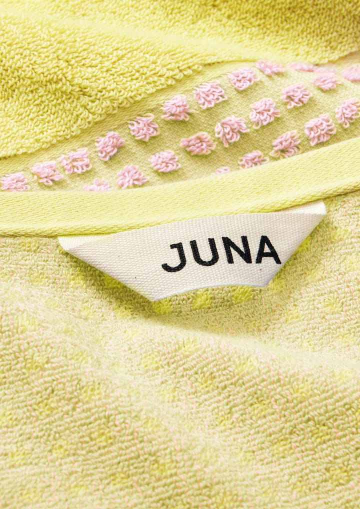 Check towel 50x100 cm, Yellow-pink Juna