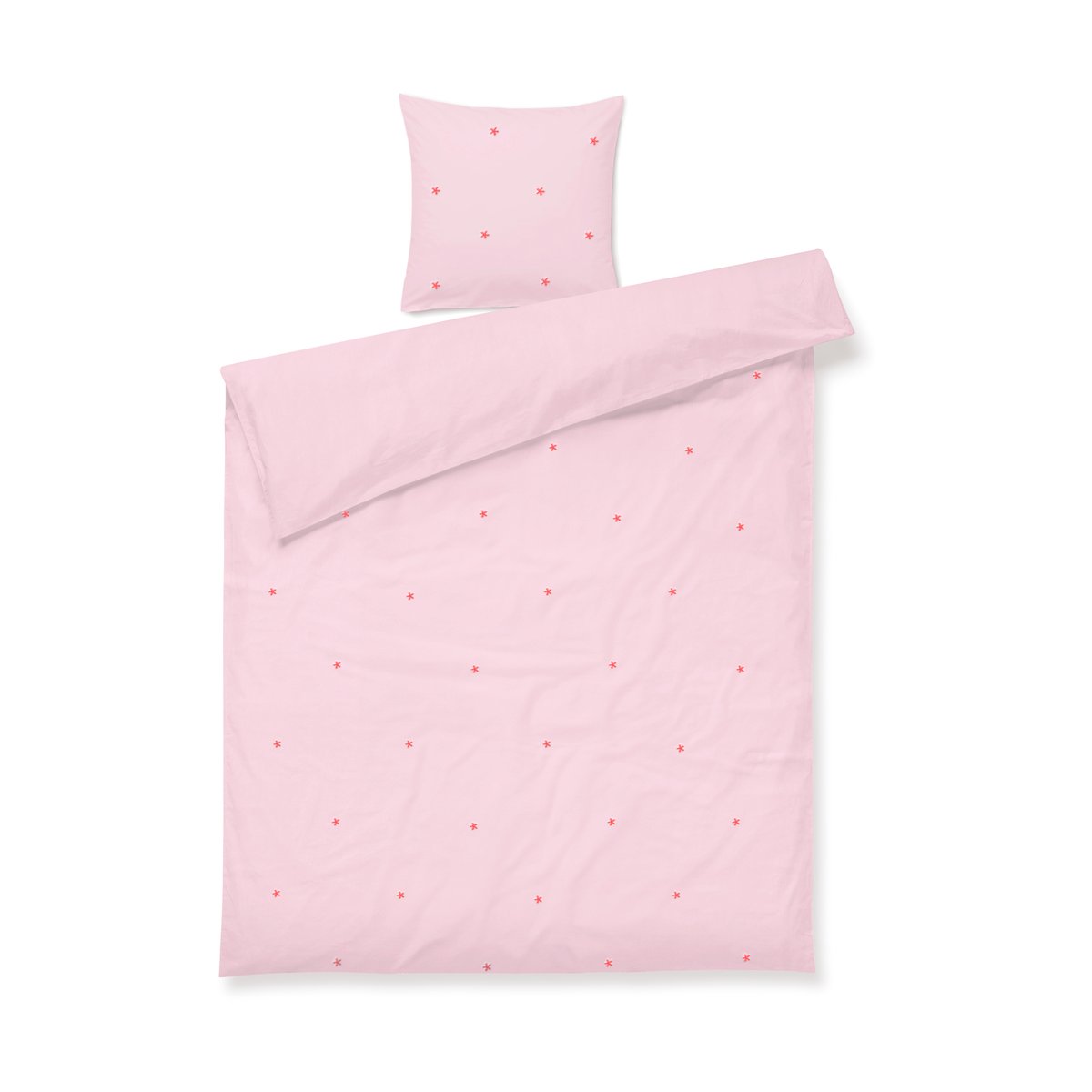 Juna Daisy bedding set 150x210 cm Pink-red