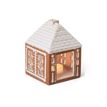 Gingerbread candle holder small 11 cm - Brown - Kähler