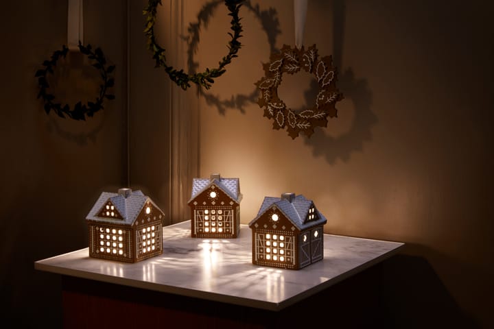 Gingerbread candle house - Christmas barn 11.5 cm - Kähler