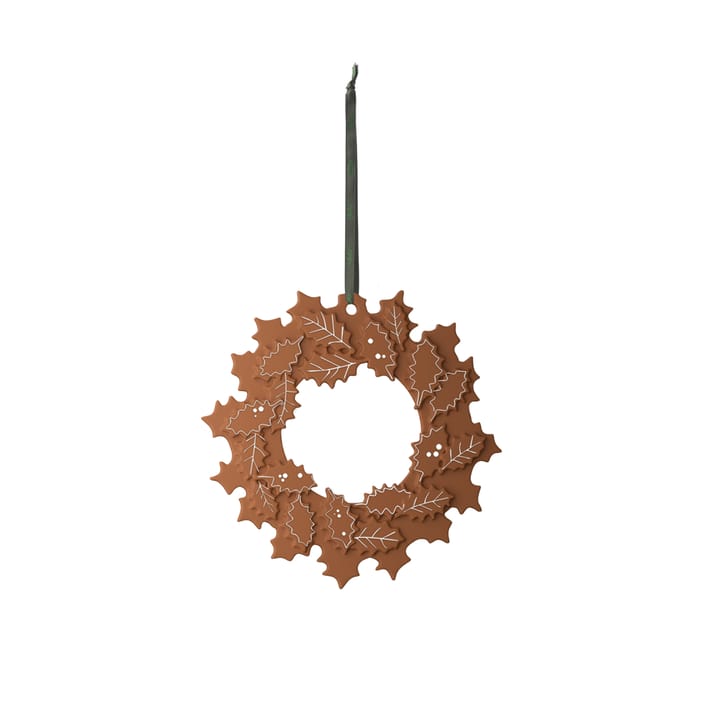 Gingerbread Christmas wreath Ø18.5 cm - Brown - Kähler