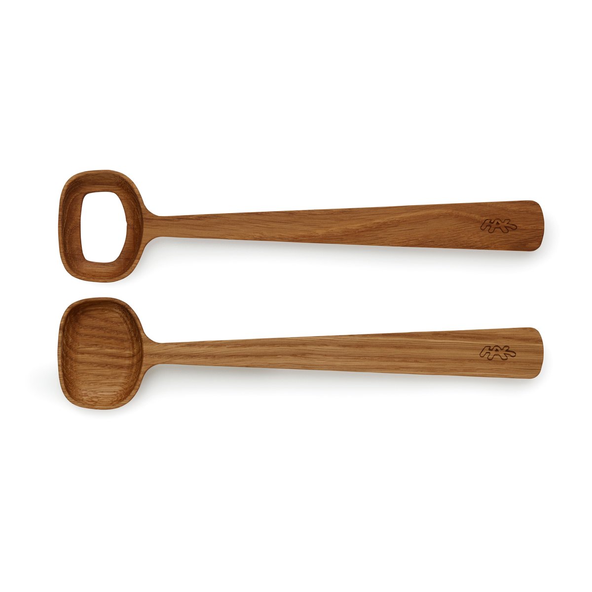 Kähler Hammershøi salad servers 2-pack | Scandinavian Design | Salad servers | Brown