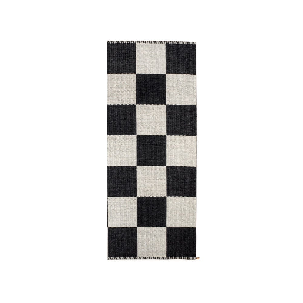 Kasthall Checkerboard Icon rug 85x200 cm Midnight black