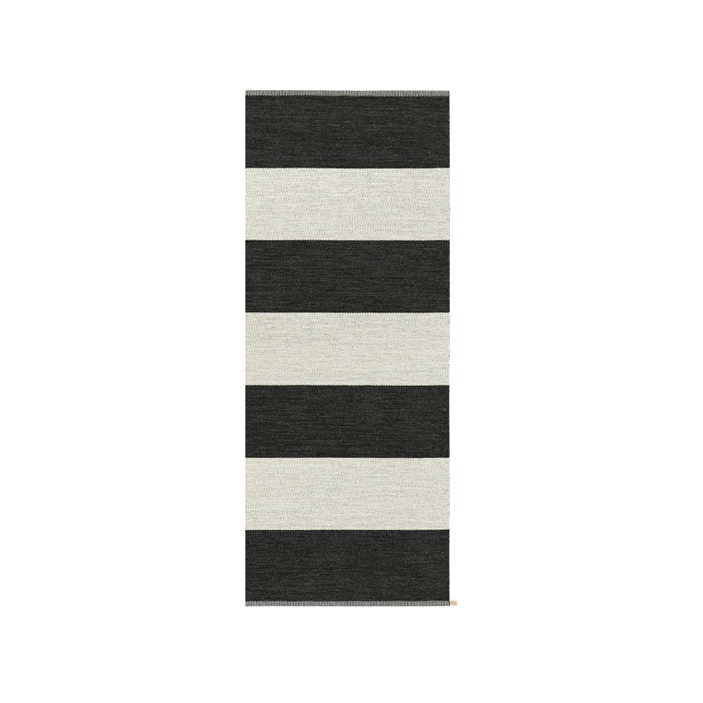 Kasthall Wide Stripe Icon hallway runner Midnight black 200x85 cm