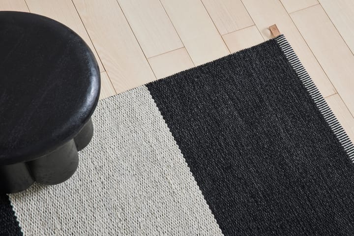 Wide Stripe Icon rug 160x240 cm - Midnight black - Kasthall