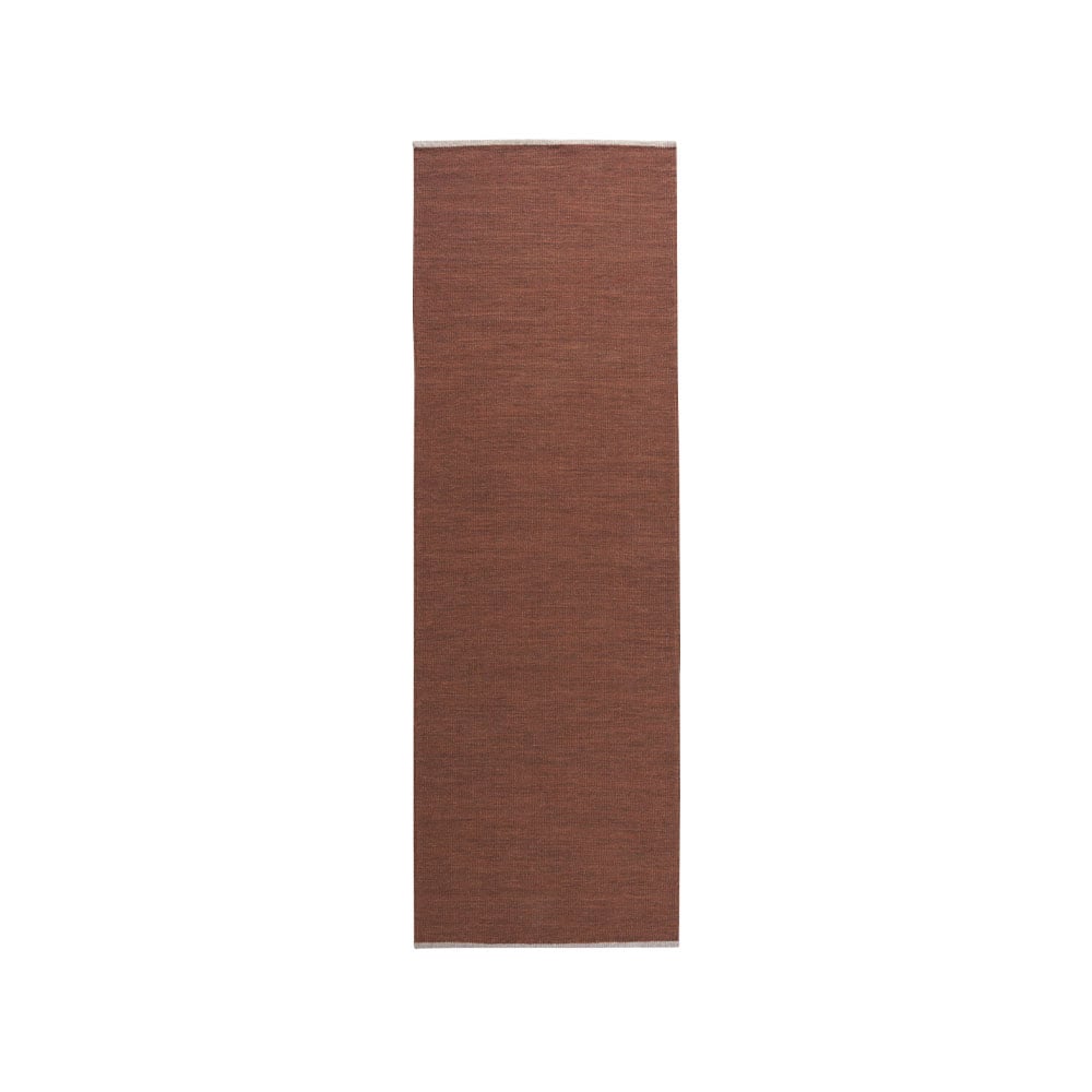 Kateha Allium hallway carpet 80 x 250 cm Corten | Scandinavian Design | Wool rugs | Red