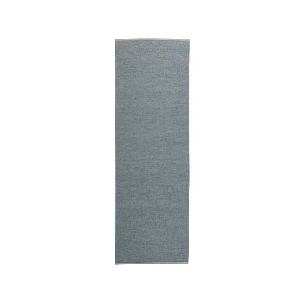 Kateha Allium hallway carpet 80 x 250 cm Silver blue