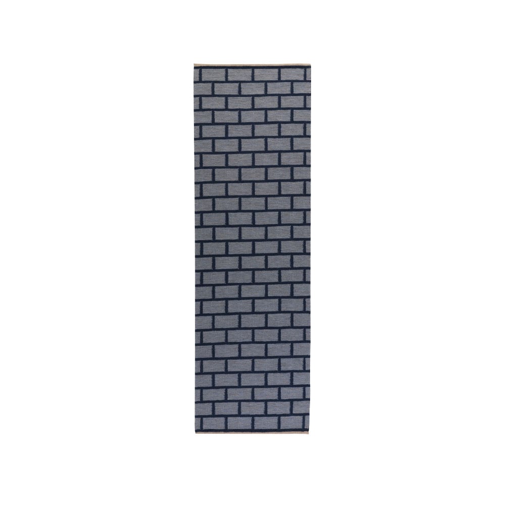 Kateha Brick hallway runner Blue, 80x250 cm