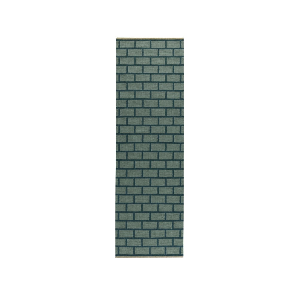 Kateha Brick hallway runner Green, 80x250 cm