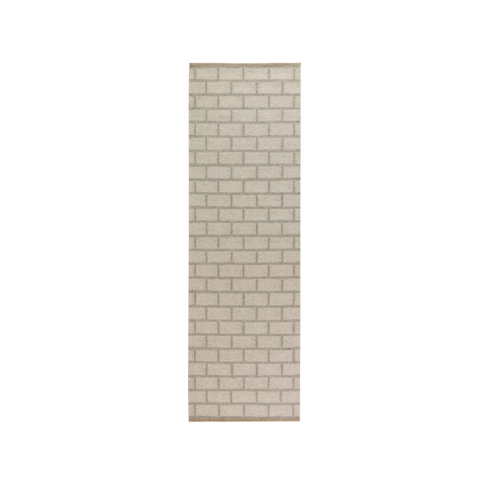 Kateha Brick hallway runner Light grey, 80x250 cm