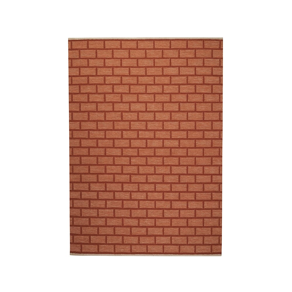 Kateha Brick rug Rust, 170x240 cm