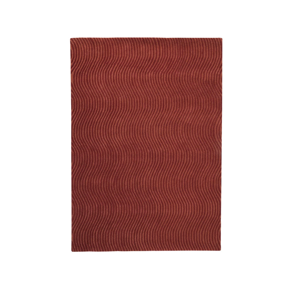 Kateha Dunes Wave rug Dusty red, 200x300 cm