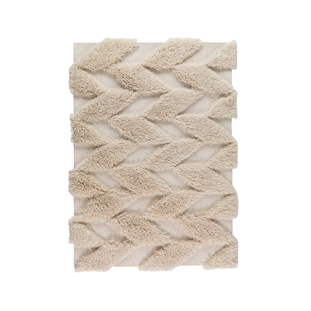 Kateha Herringbone Wild rug Light beige, 170x240 cm