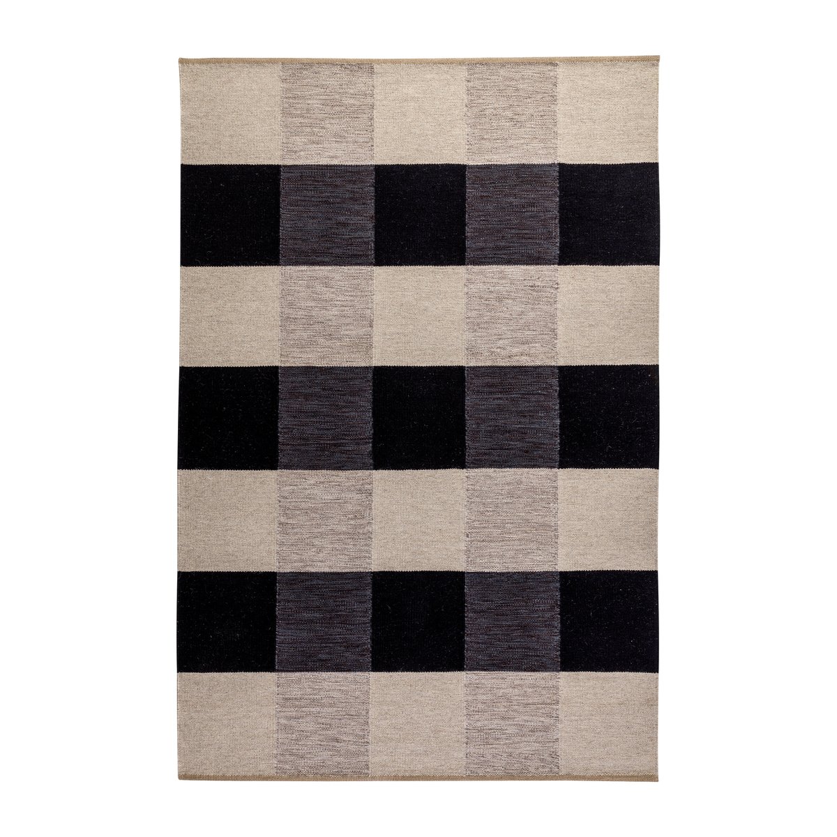 Kateha Night and Day handwoven rug 170x240 cm Nearly Black 170x240 cm