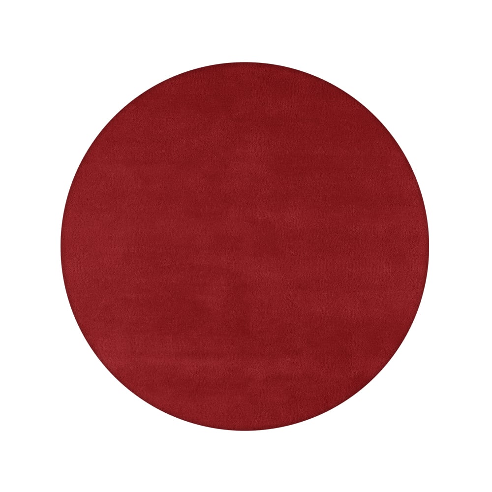 Kateha Sencillo rug round Red, 220 cm