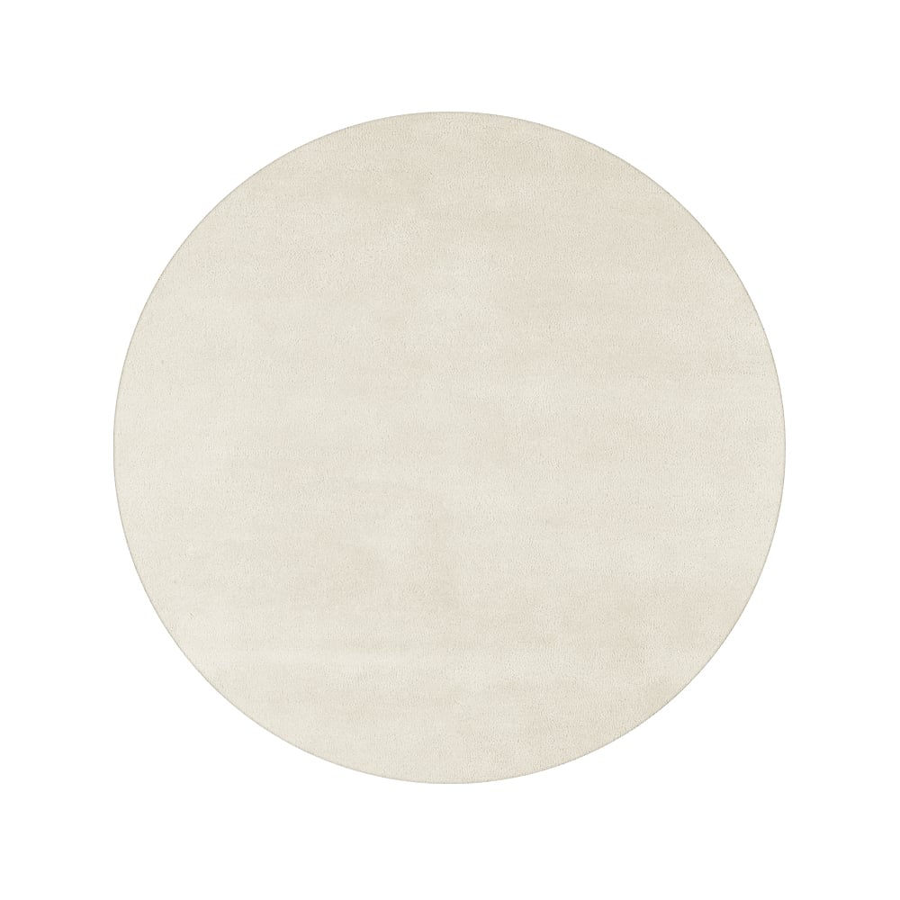 Kateha Sencillo rug round White, 220 cm