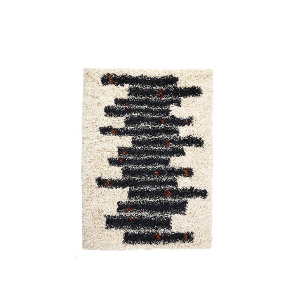 Kateha Zorbas rug White/black, 170x240 cm