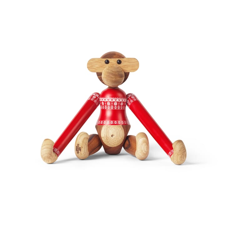 Kay Bojesen monkey small Christmas Jumper 2024 - Teak-Limba - Kay Bojesen Denmark