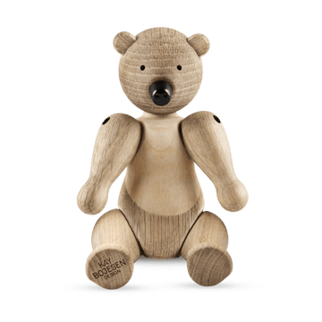 Kay Bojesen wooden bear Liliput - Untreated oak, untreated maple - Kay Bojesen Denmark