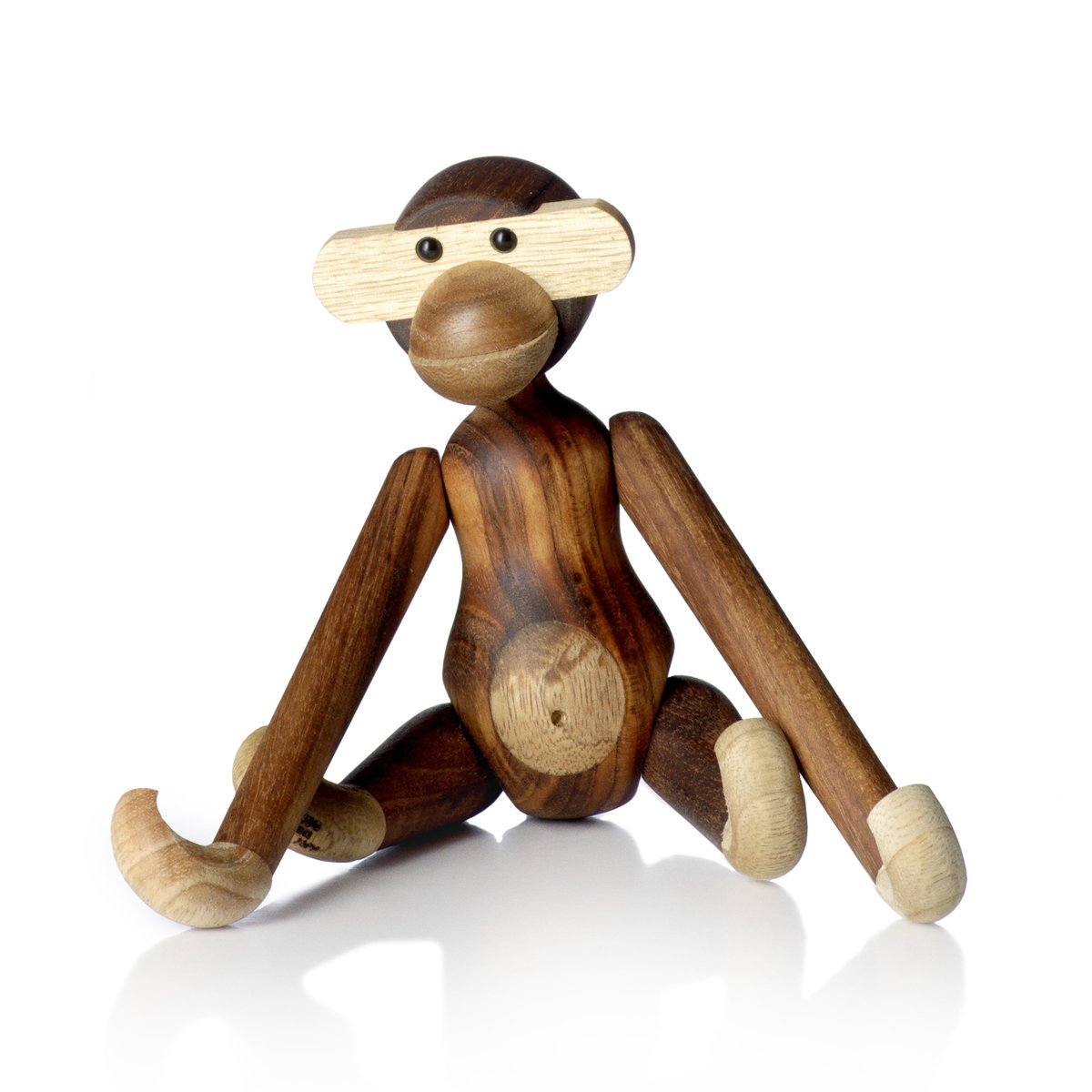 Kay Bojesen Denmark Kay Bojesen wooden monkey small Teak-limba wood 20 cm