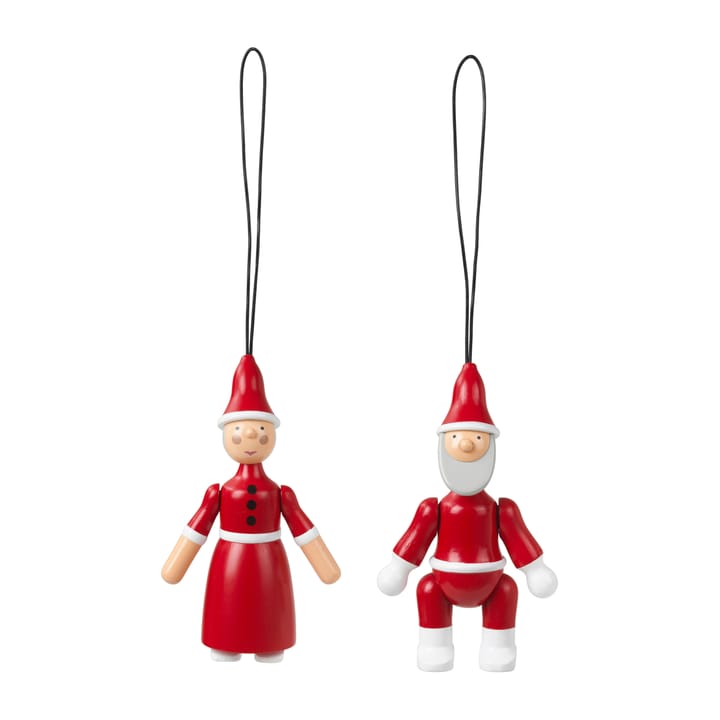 Santa and Mrs Claus 10 cm - Red - Kay Bojesen Denmark