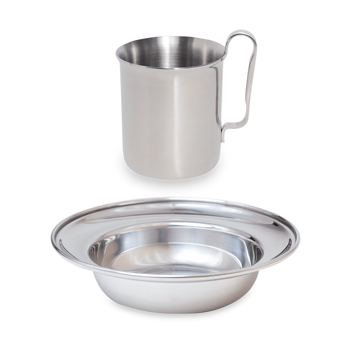 Kay Bojesen Kay Bojesen children's dinnerware 2 pieces Polished steel