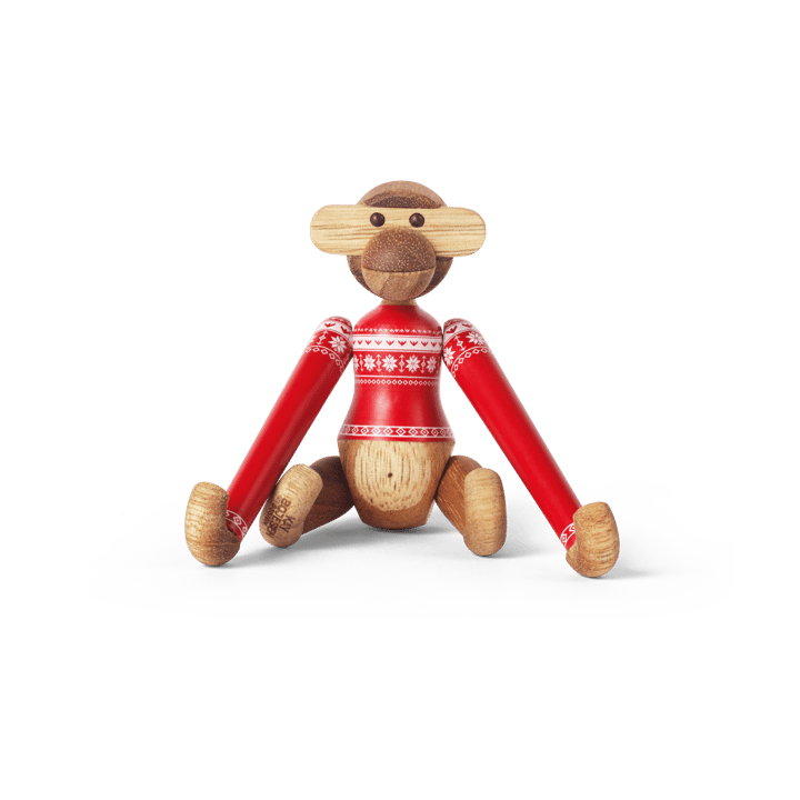 Kay Bojesen monkey mini Christmas Jumper 2024 - Teak-Limba - Kay Bojesen