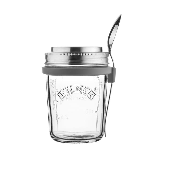 Breakfast set glass bowl + spoon - 0,35 L - Kilner