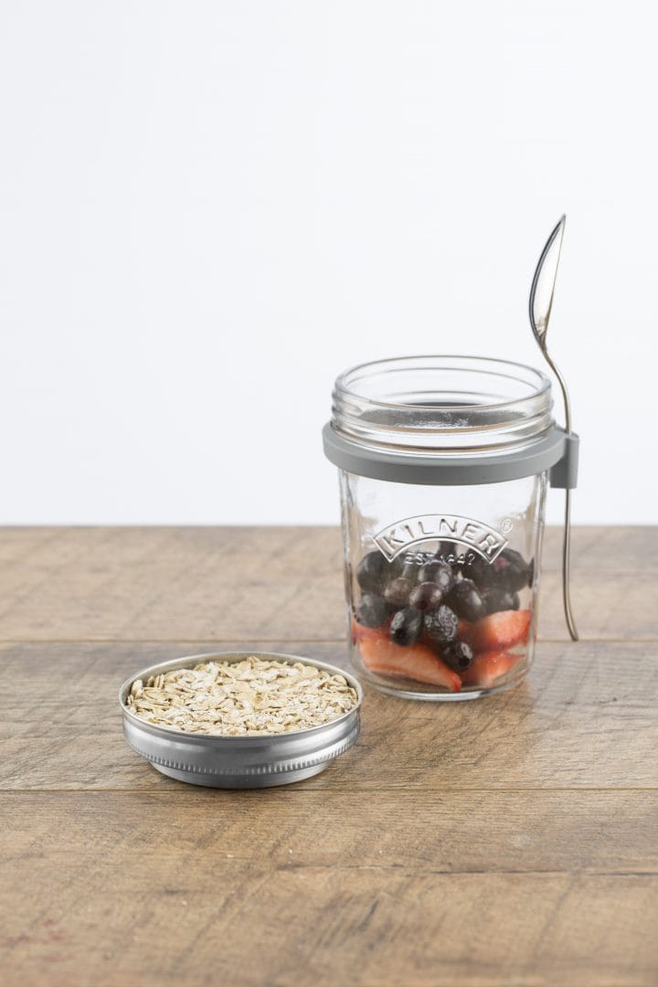 Breakfast set glass bowl + spoon - 0,35 L - Kilner